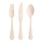 Silhouette Birch Wood Eco Friendly Disposable Wooden Cutlery Set (600 Guests)